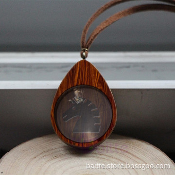 fashion accessories wooden custom design necklace